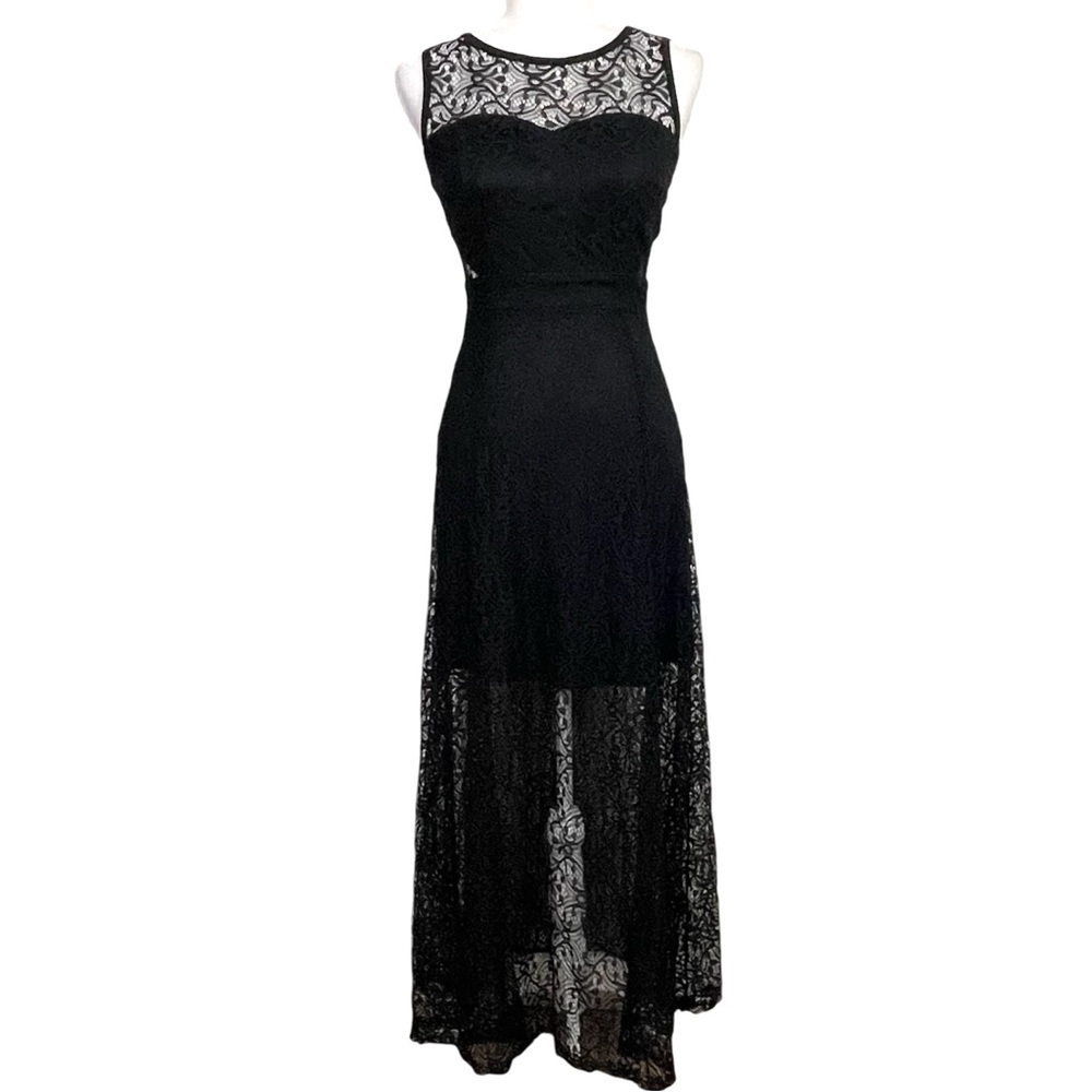 Nikibiki Black Lace Sleeveless Dress Whimsygoth Romantic Evening Wear Cocktail